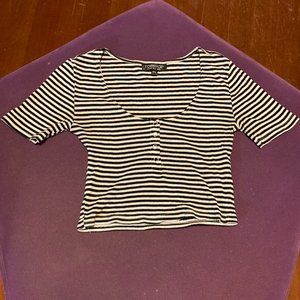 Striped crop top